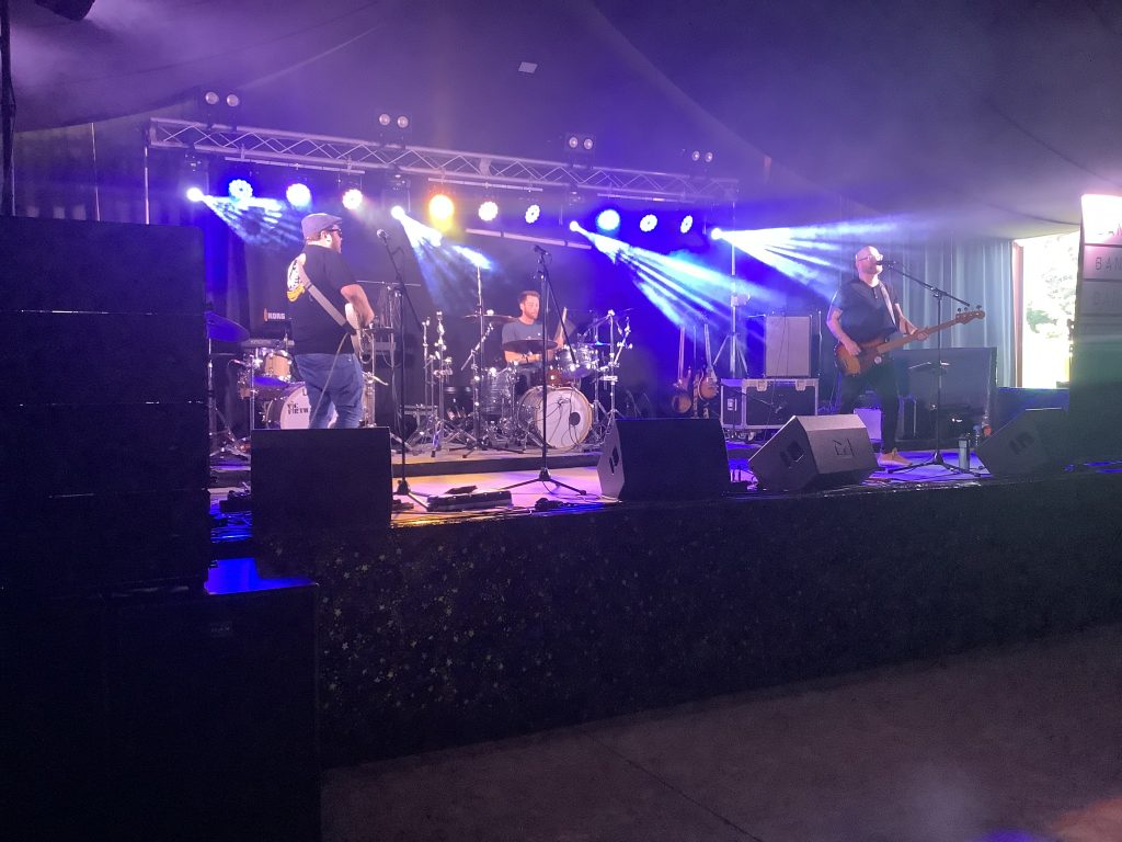 North Yorkshire Charity Band Dance Speaker and lighting hire
