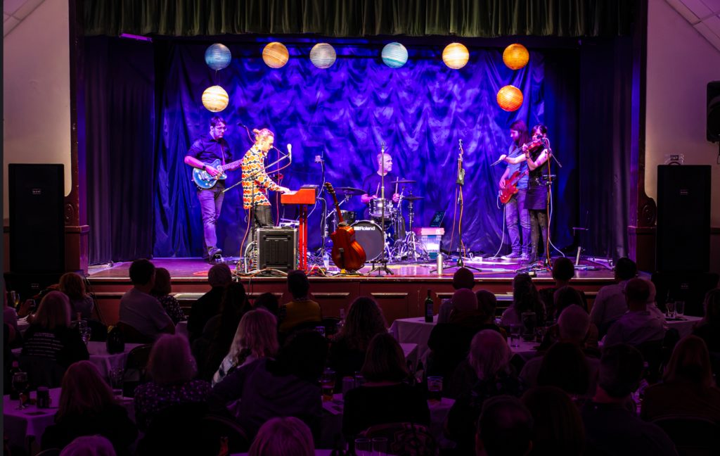 Joshua Burnell live folk event. PA System Hire