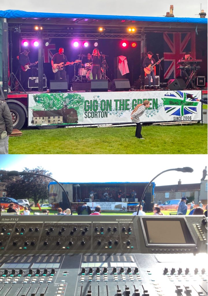 Small outdoor event sound and lighting systems. Scorton North Yorkshire